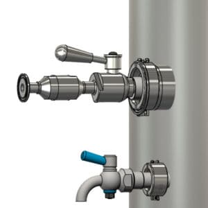 ACOS-02 : Candle with porous stone for carbonization of beverages