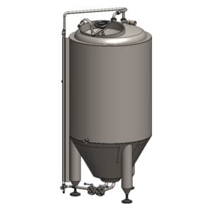 CCT-600C : Cylindroconical fermentation tank CLASSIC, 0.5-3.0 bar, insulated, 600/678L